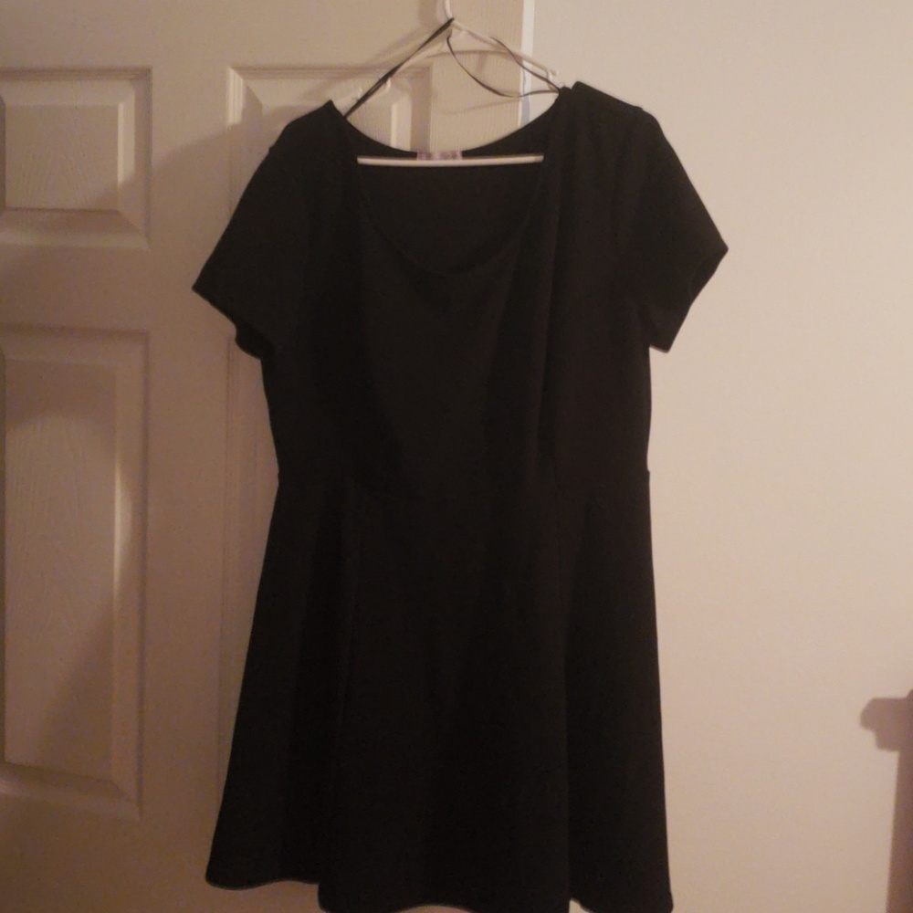 Black mini dress